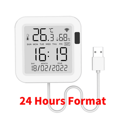 Tuya Temperature and Humidity Smart Sensor With Backlight for Smart