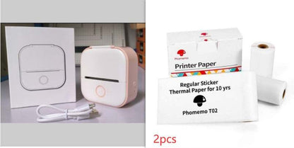 Portable Mini Thermal Label Printer Home Photo Printer Student Wrong Question Printer Bluetooth-compatible Mini Label Printer Price Tag - Shenanigans 