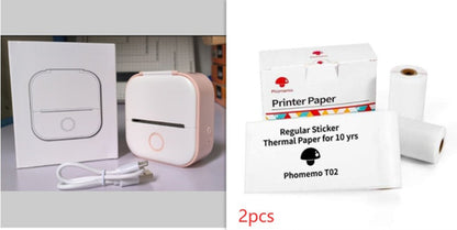 Portable Mini Thermal Label Printer Home Photo Printer Student Wrong