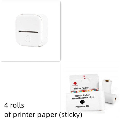 Portable Mini Thermal Label Printer Home Photo Printer Student Wrong