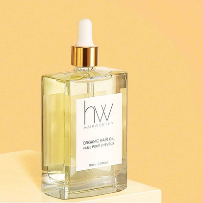 Hairworthy Hairrepair organic hair oil with coconut, argan, jojoba, almond oils for healthier, shiny hair
