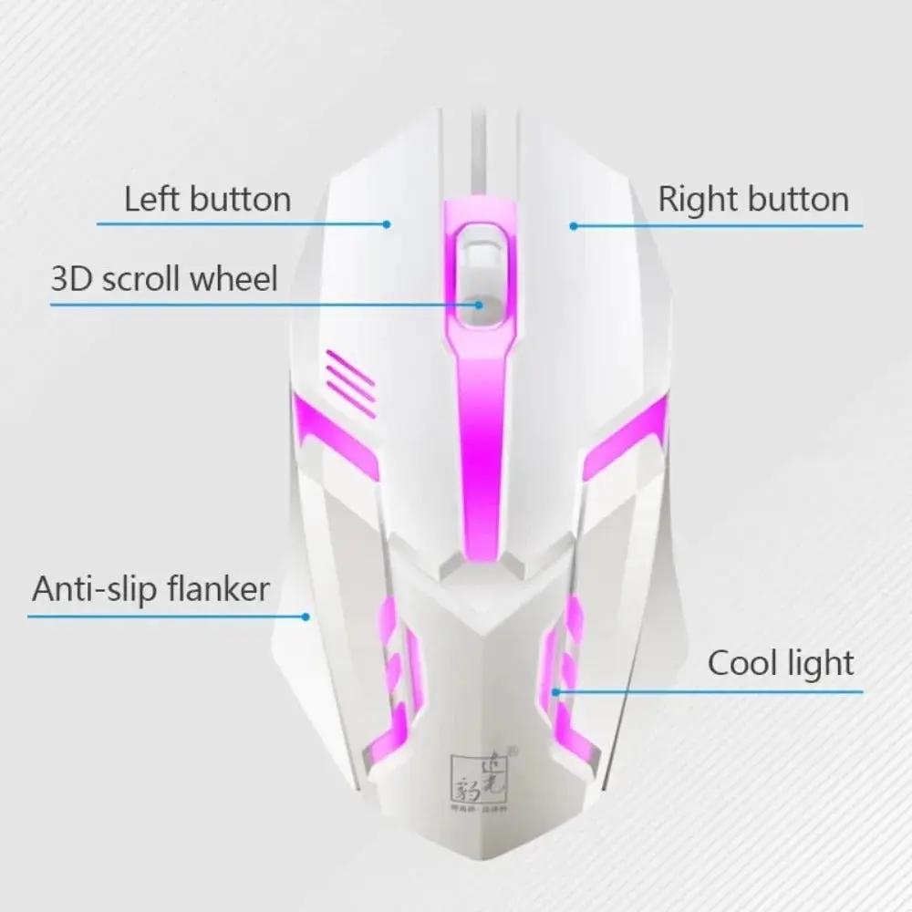Ninja Dragons White Knight Gaming Keyboard and Mouse Set Yellow Pandora