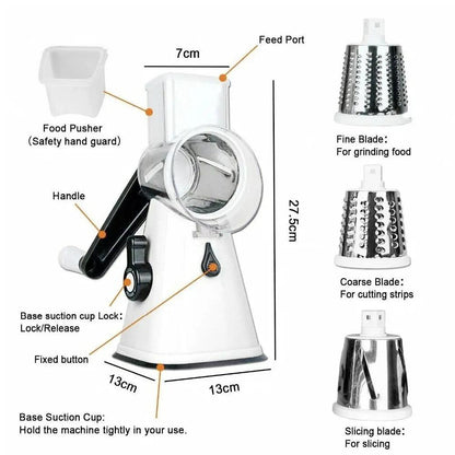 Multi-functional Stainless Steel Kitchen Slicer Grater Kit Yellow Pandora