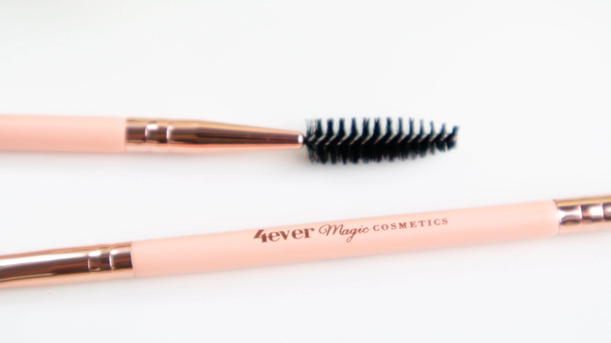 Majestic Angled and Spoolie Eyebrow Brush Pink Charlie