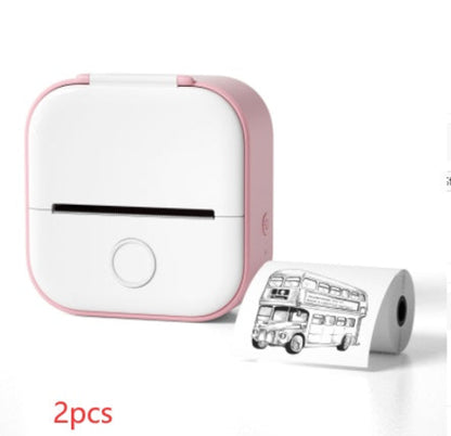 Portable Mini Thermal Label Printer Home Photo Printer Student Wrong
