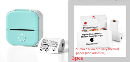 Portable Mini Thermal Label Printer Home Photo Printer Student Wrong
