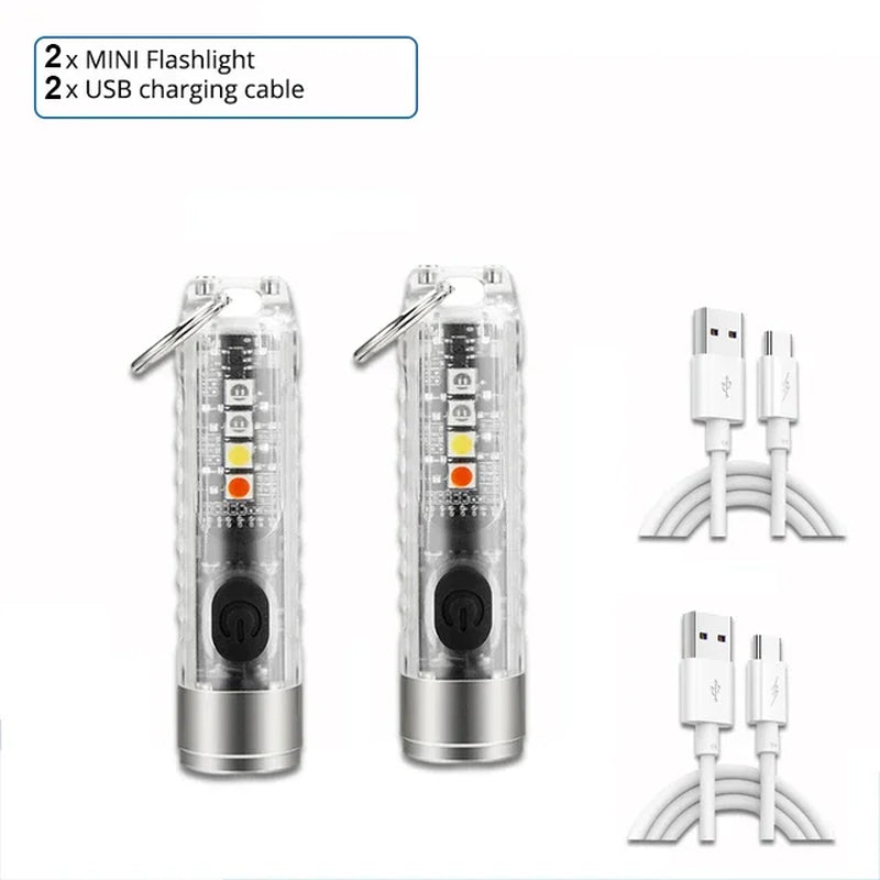 magnet multifunction warning camping flashlight set with USB charging cables compact design