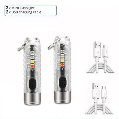 magnet multifunction warning camping flashlight set with USB charging cables compact design