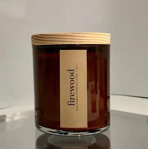 firewood scented candle Red Beech