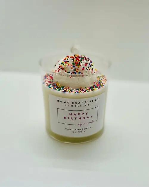 Happy Birthday Candle-Ice Cream Scoop
