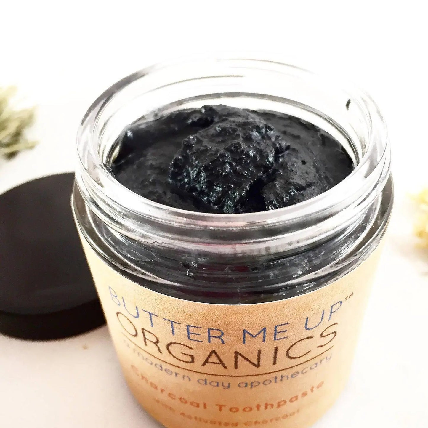 Organic Activated Charcoal Toothpaste / Whitening Toothpaste / Organic White Smokey