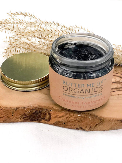 Organic Activated Charcoal Toothpaste / Whitening Toothpaste / Organic White Smokey