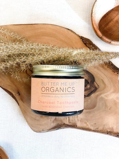 Organic Activated Charcoal Toothpaste / Whitening Toothpaste / Organic White Smokey