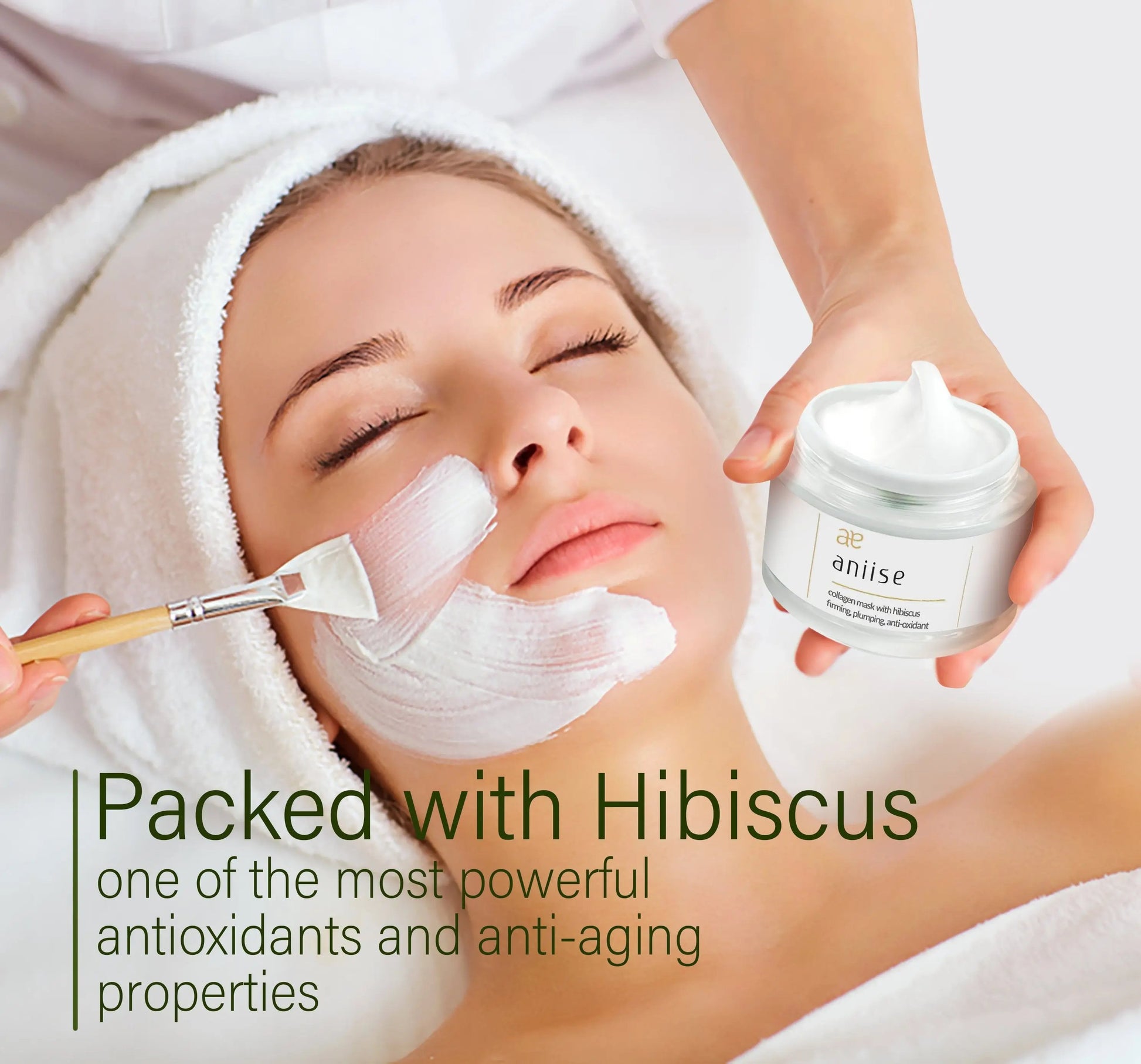 Collagen Facial Mask with Hibiscus Purple Maple