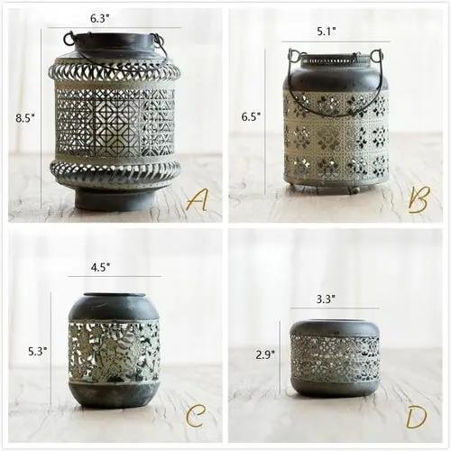 Metal Lantern Candle Holder Sangria Uranus