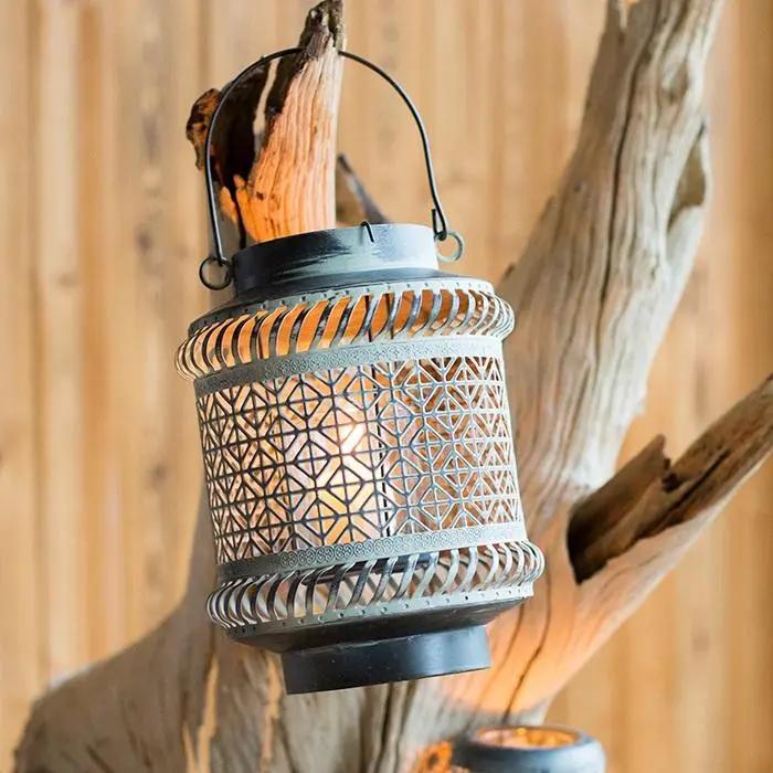 Metal Lantern Candle Holder Sangria Uranus
