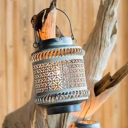 Metal Lantern Candle Holder Sangria Uranus
