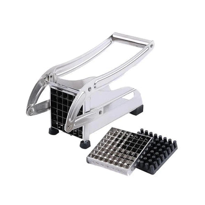 Stainless Steel French Fries and Potato Cutter with 2 Different Blades Yellow Pandora