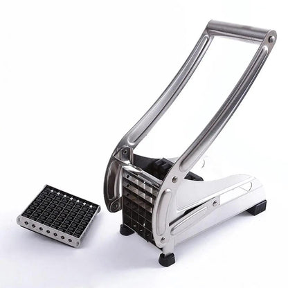 Stainless Steel French Fries and Potato Cutter with 2 Different Blades Yellow Pandora