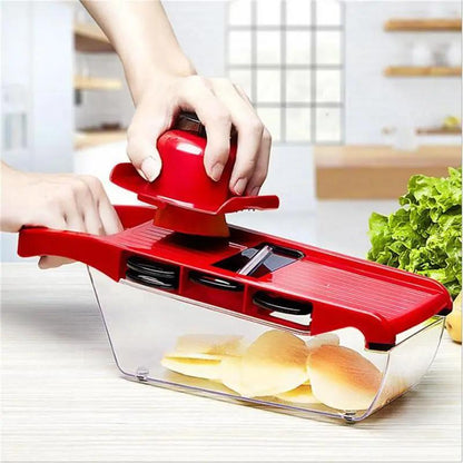 Vegetable Fruit Cutter with Steel Blade mandoline Slicer Potato Peeler Jade