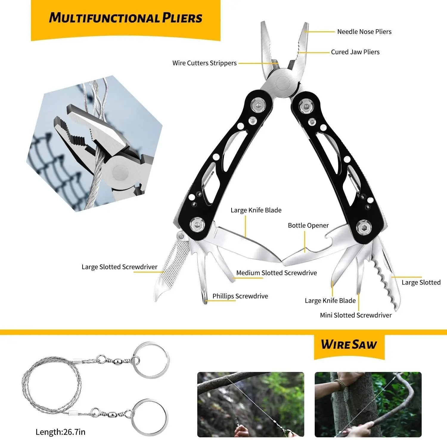Military Outdoor 60 in 1 Emergency Survival Kit Puce Achilles